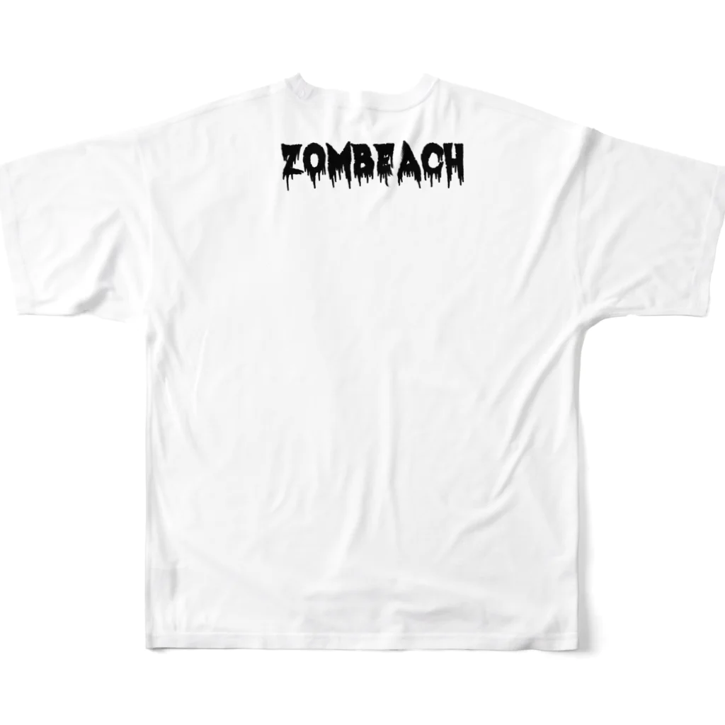 伊野孝行ストアのzombeach All-Over Print T-Shirt :back