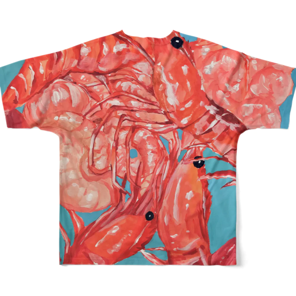 海老名萌の海老shrimp〜沙良田オリジナル〜 フルグラフィックTシャツの背面