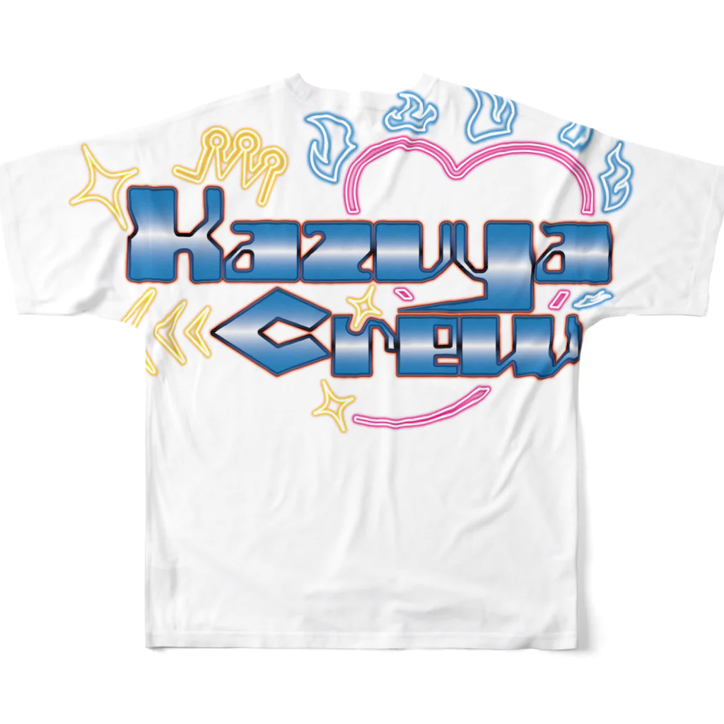 KazuyaCrewGoodsの2等身GtT フルグラフィックTシャツの背面
