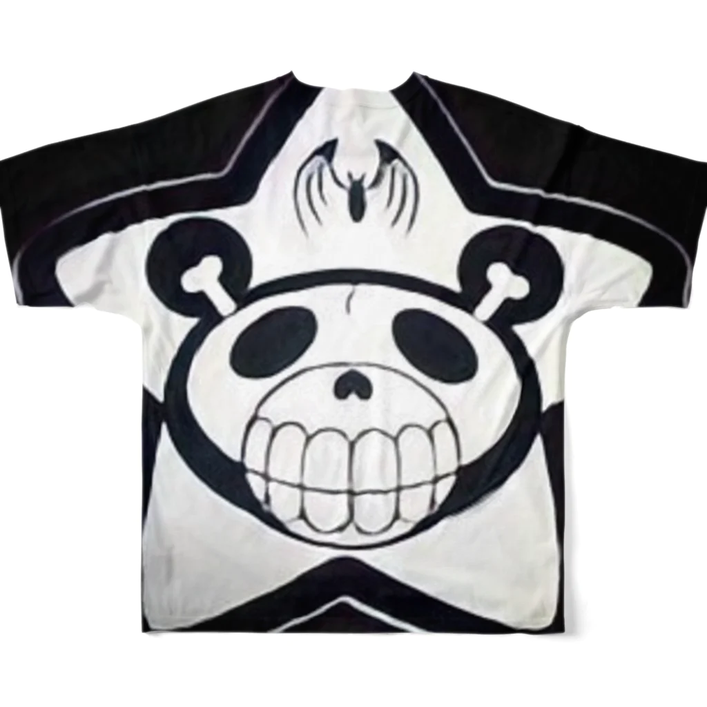 パンダマンのずっきゅんしか来ない熊 All-Over Print T-Shirt :back