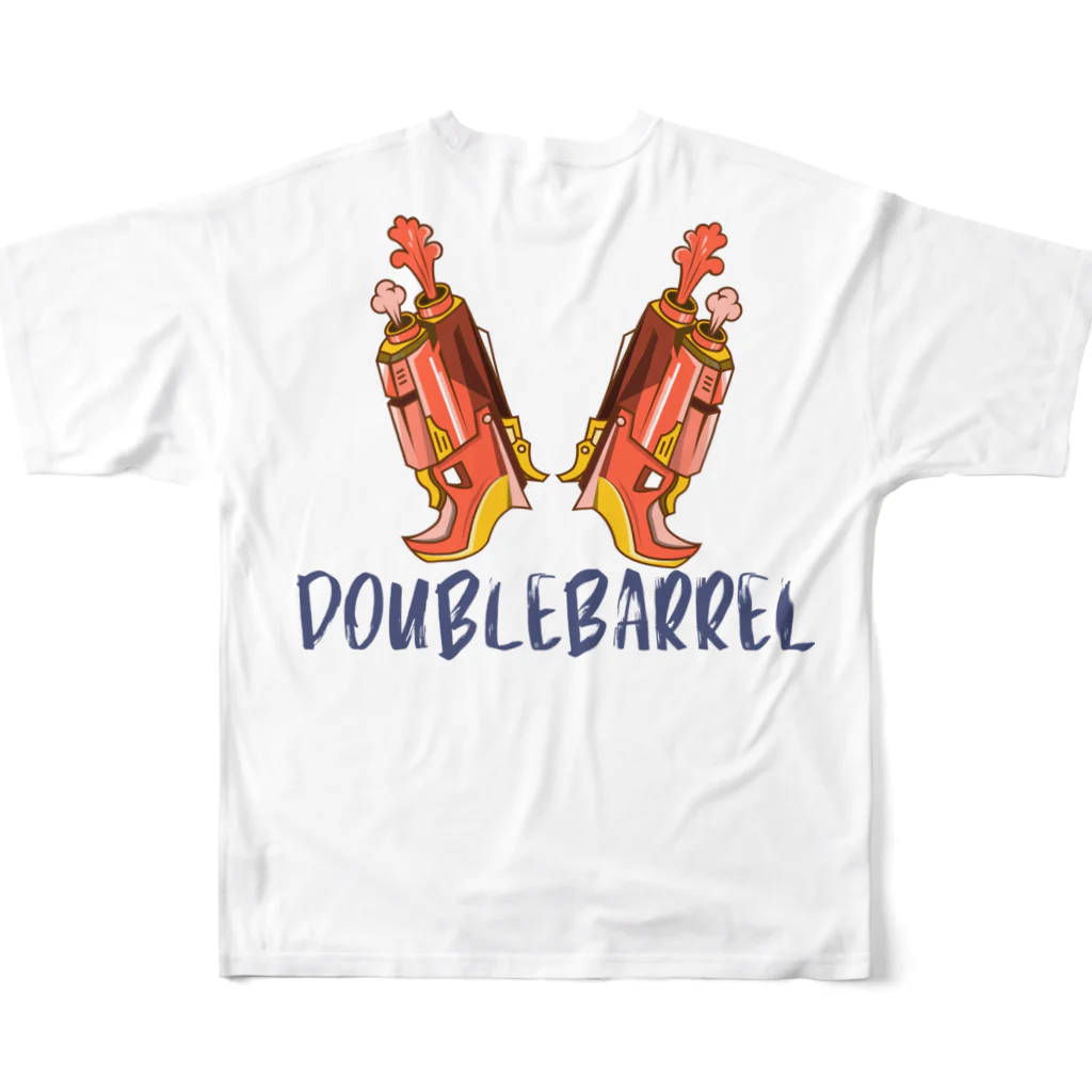 Double BarrelのDouble Barrel フルグラフィックTシャツの背面