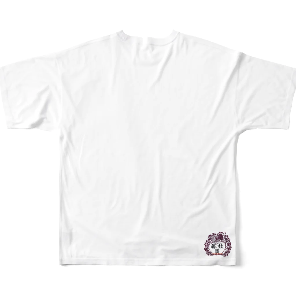 日本画家 加藤 由利子のミモザ All-Over Print T-Shirt :back