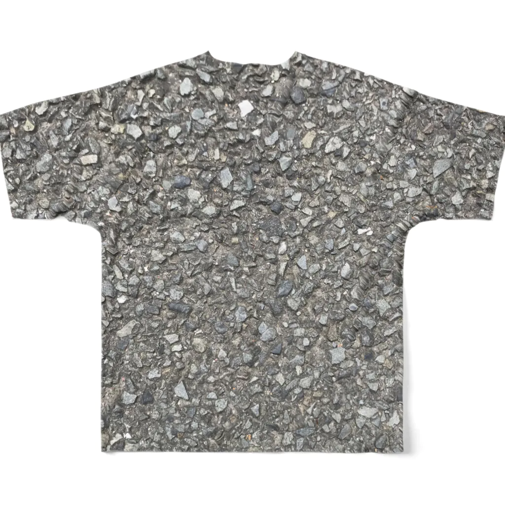 ナグラクラブ デザインのアスファルト_ｔ All-Over Print T-Shirt :back