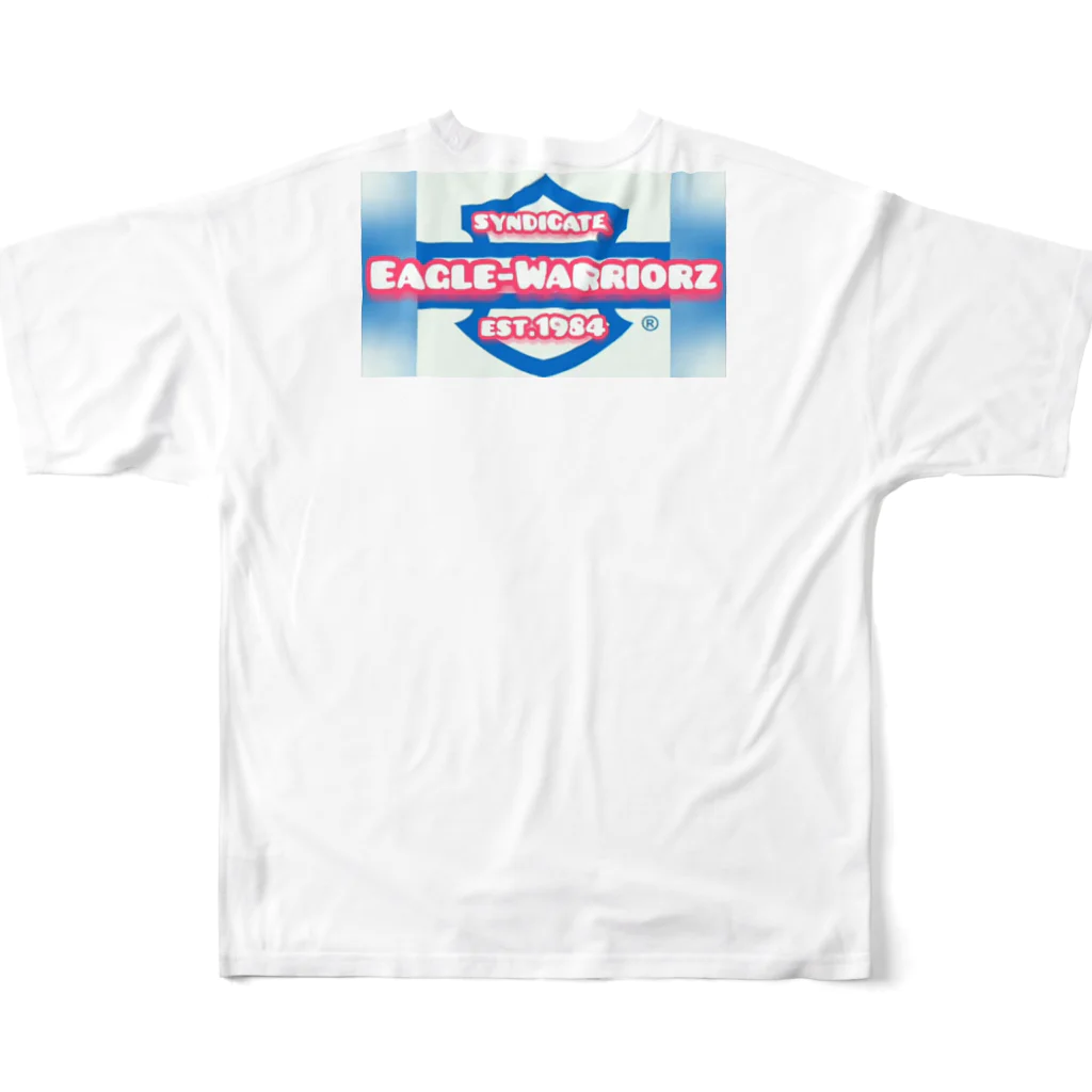 ハーレー最大最強SNOOPYのハーレー日本最大《No1闘鷲》参政党 風 All-Over Print T-Shirt :back