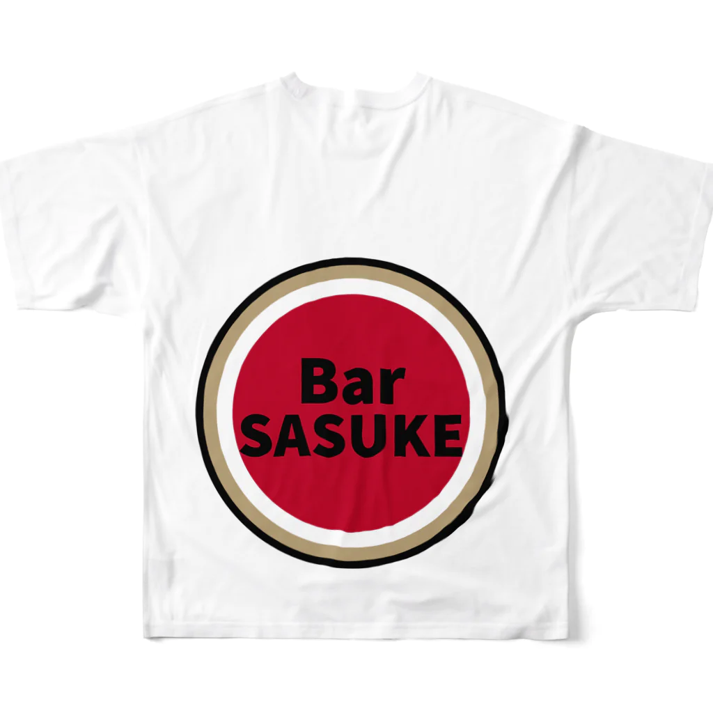 BarSASUKEのBar SASUKE フルグラフィックTシャツの背面