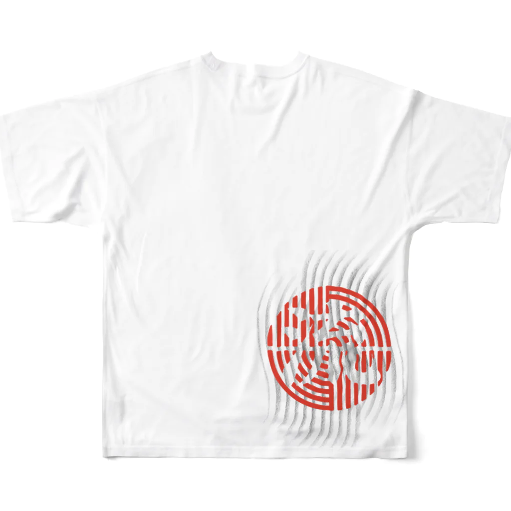 RyuTakatoraの流波紋 フルグラフィックTシャツの背面