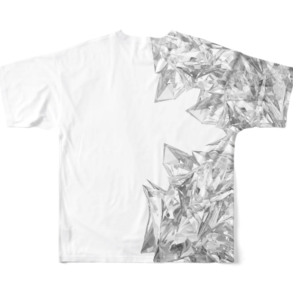 うずまきモンスターのクリスタル００２ All-Over Print T-Shirt :back
