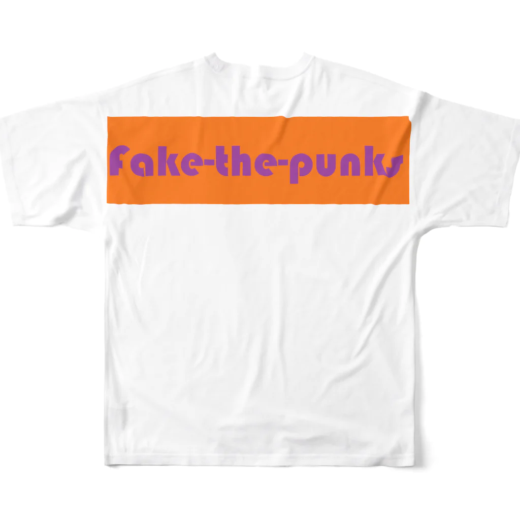 radio-bankのFake the punks 第３弾　ロック フルグラフィックTシャツの背面