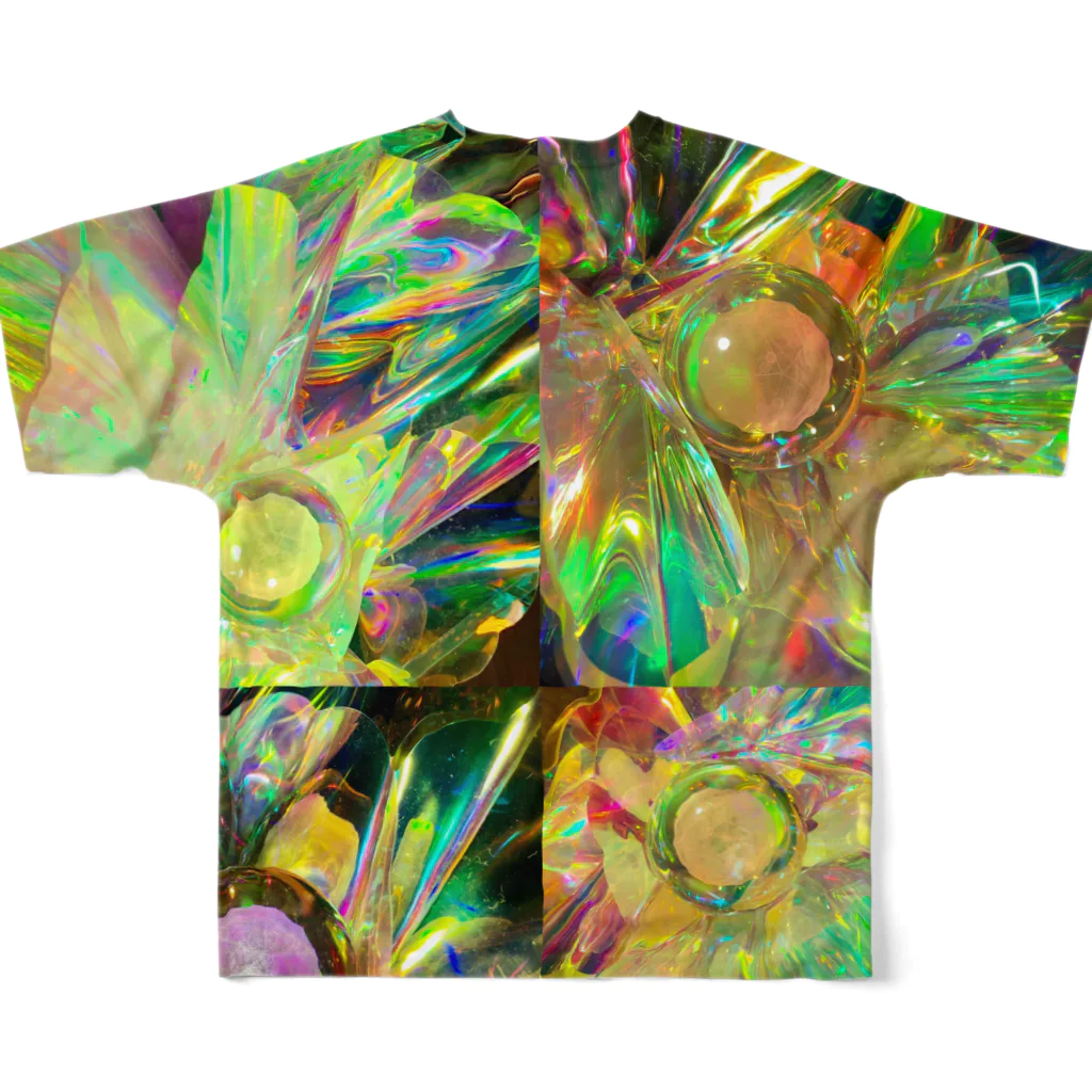 PoooLandのTrip into the New Earth All-Over Print T-Shirt :back