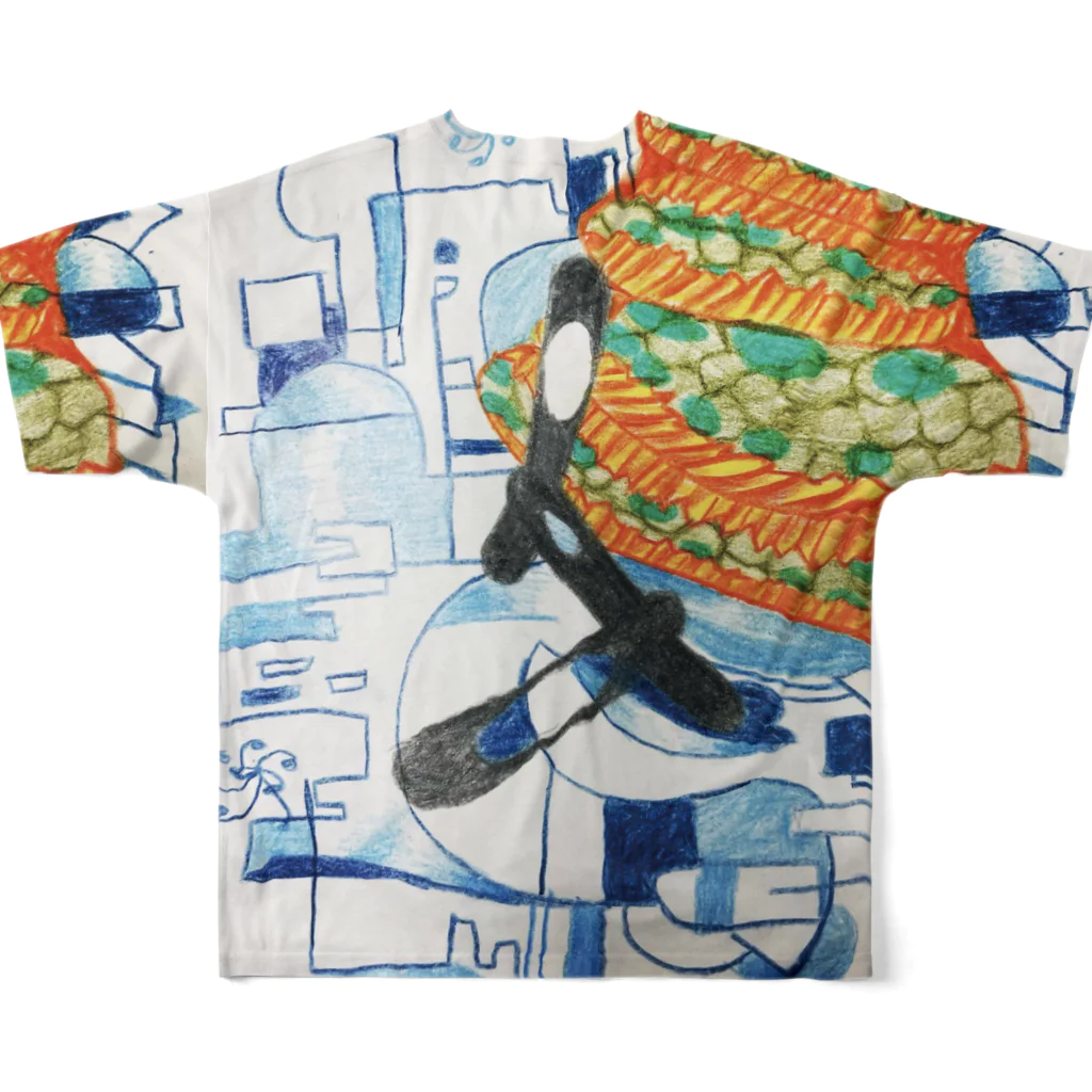 ちろの寄生虫L All-Over Print T-Shirt :back