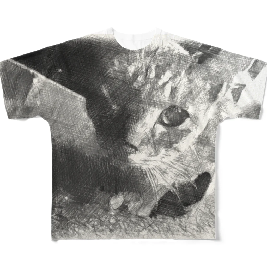 Haworthiaの猫だよ All-Over Print T-Shirt