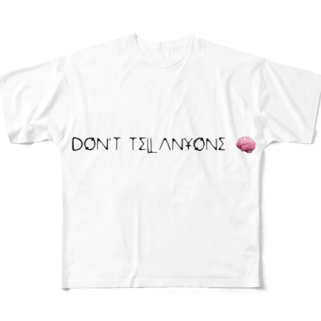 ボブサッピーのDon't tell anyone フルグラフィックTシャツ