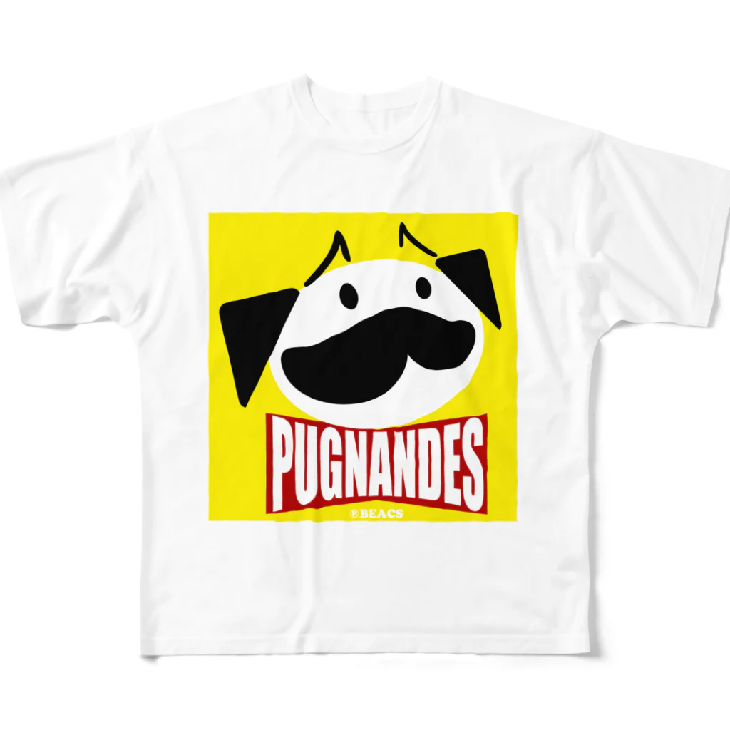 BEACSのPUGNANDES2022‗Yellow All-Over Print T-Shirt