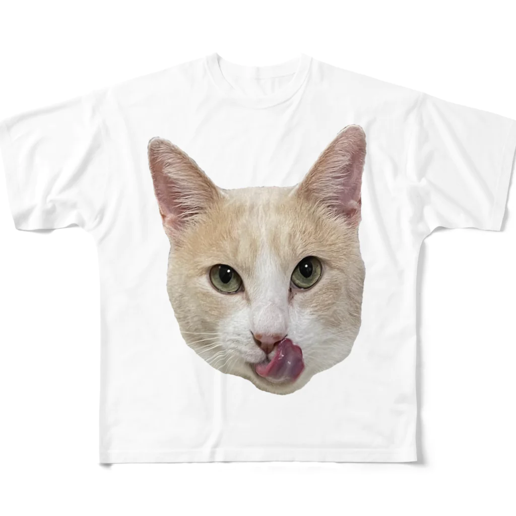 うちの猫のいもちゃん（ベロ） フルグラフィックTシャツ