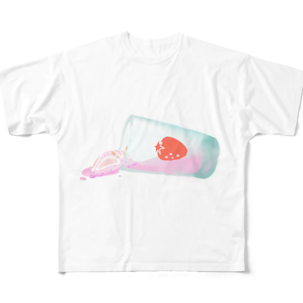 yukijiのイチゴミルクウミウシ２ All-Over Print T-Shirt