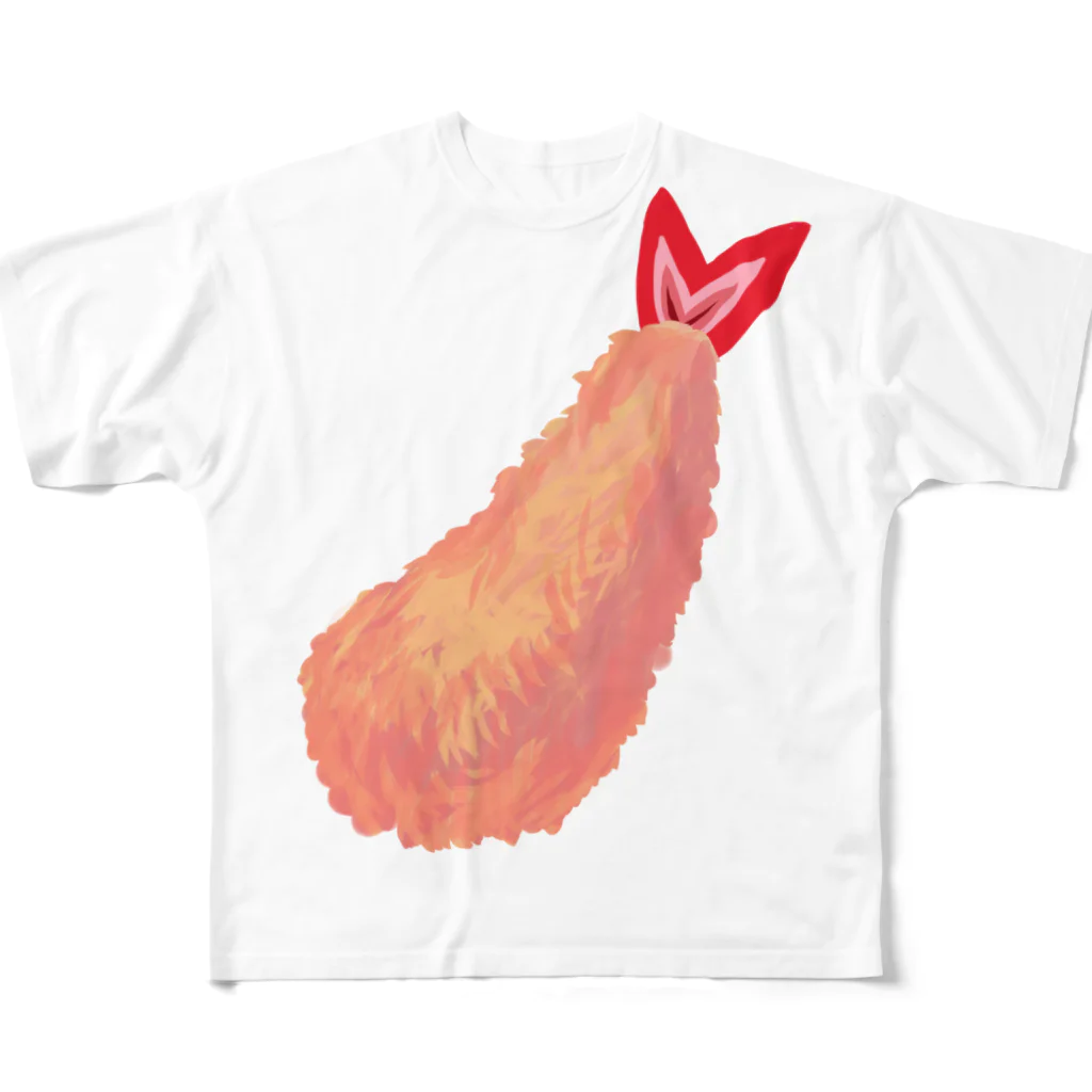 HITPOINT ENERGY.のえびふらい フルグラフィックTシャツ