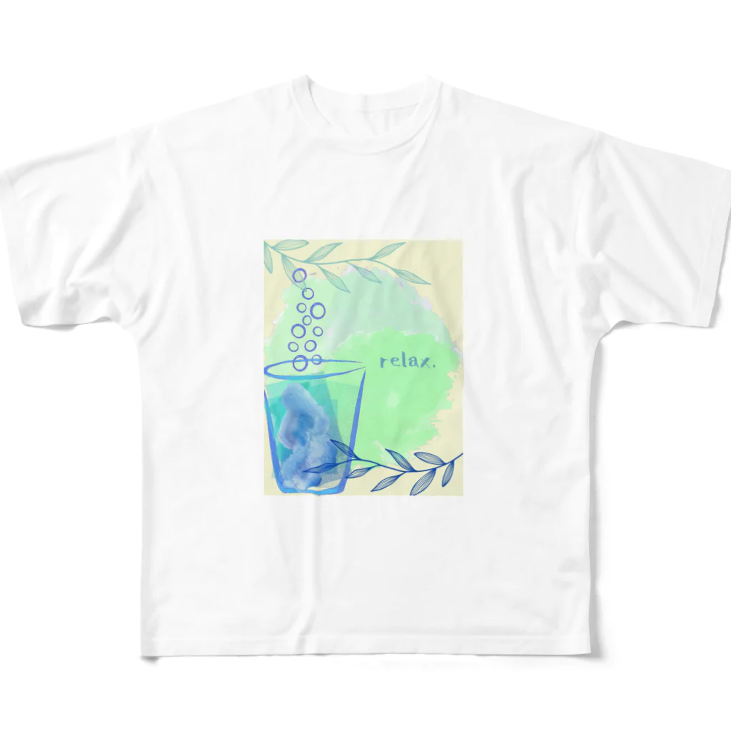 Laugh Rain Laboのrelax.T-shirt フルグラフィックTシャツ