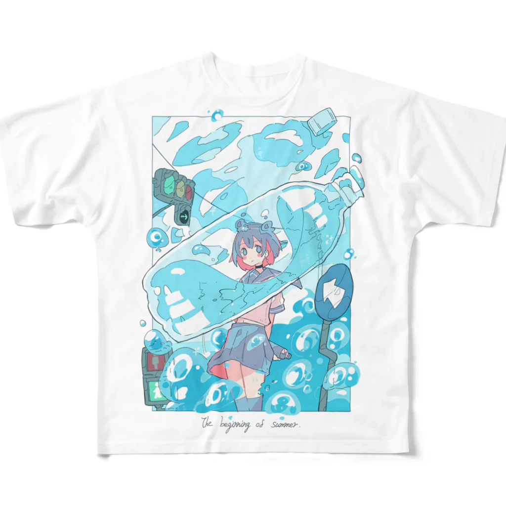 Haるの「夏の匂いがした。2022ver.」 All-Over Print T-Shirt