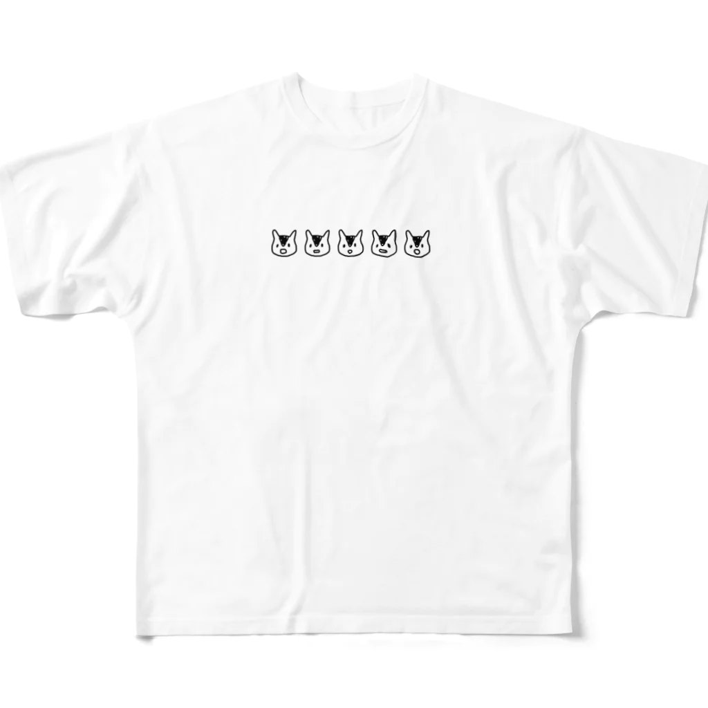 ゆるいシマリストアのゆるいシマリス All-Over Print T-Shirt