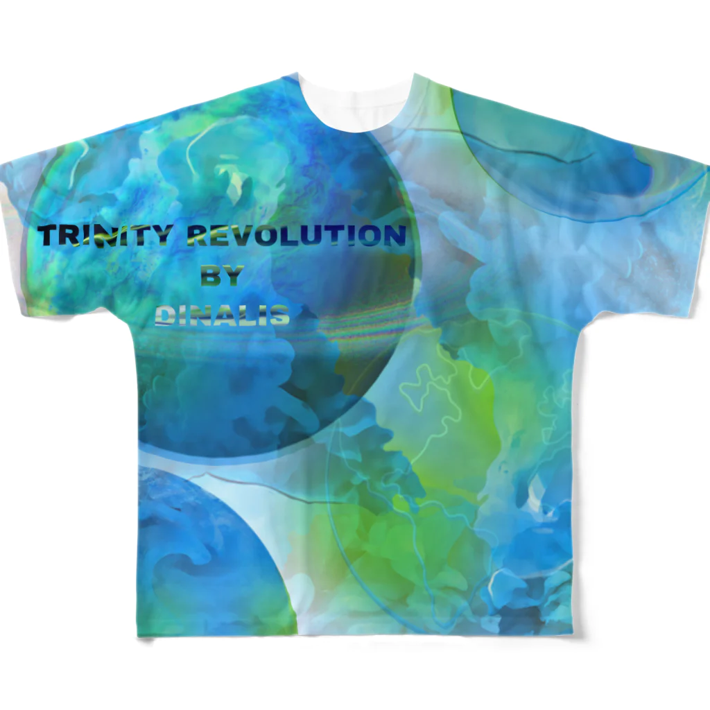 Aimurist のTRINITY REVOLUTION  フルグラフィックTシャツ