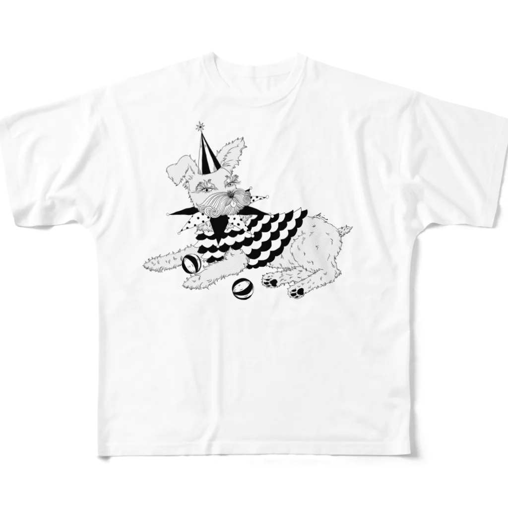 木ノ優姫乃のclown schnauzer フルグラフィックTシャツ