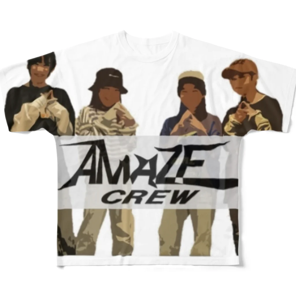 muto streetのAMAZE CREW ② All-Over Print T-Shirt