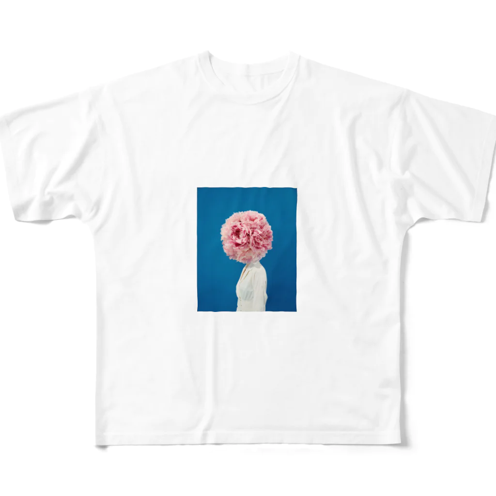 trickNFTartの芍薬 All-Over Print T-Shirt