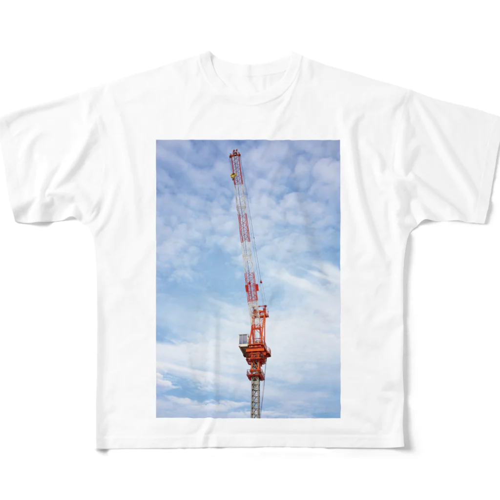 天乃鯱の天空のクレーン All-Over Print T-Shirt