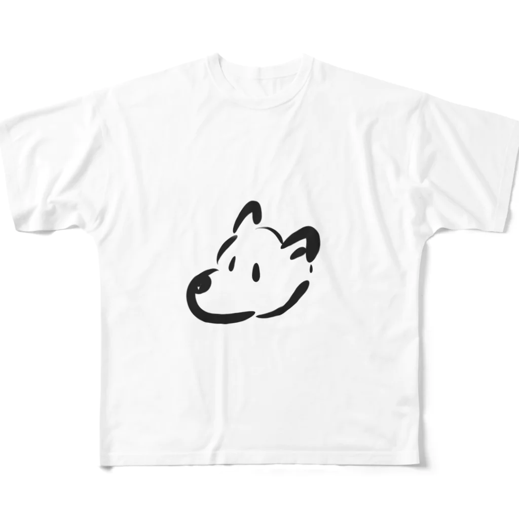 5秒クオリティのいぬ。 フルグラフィックTシャツ