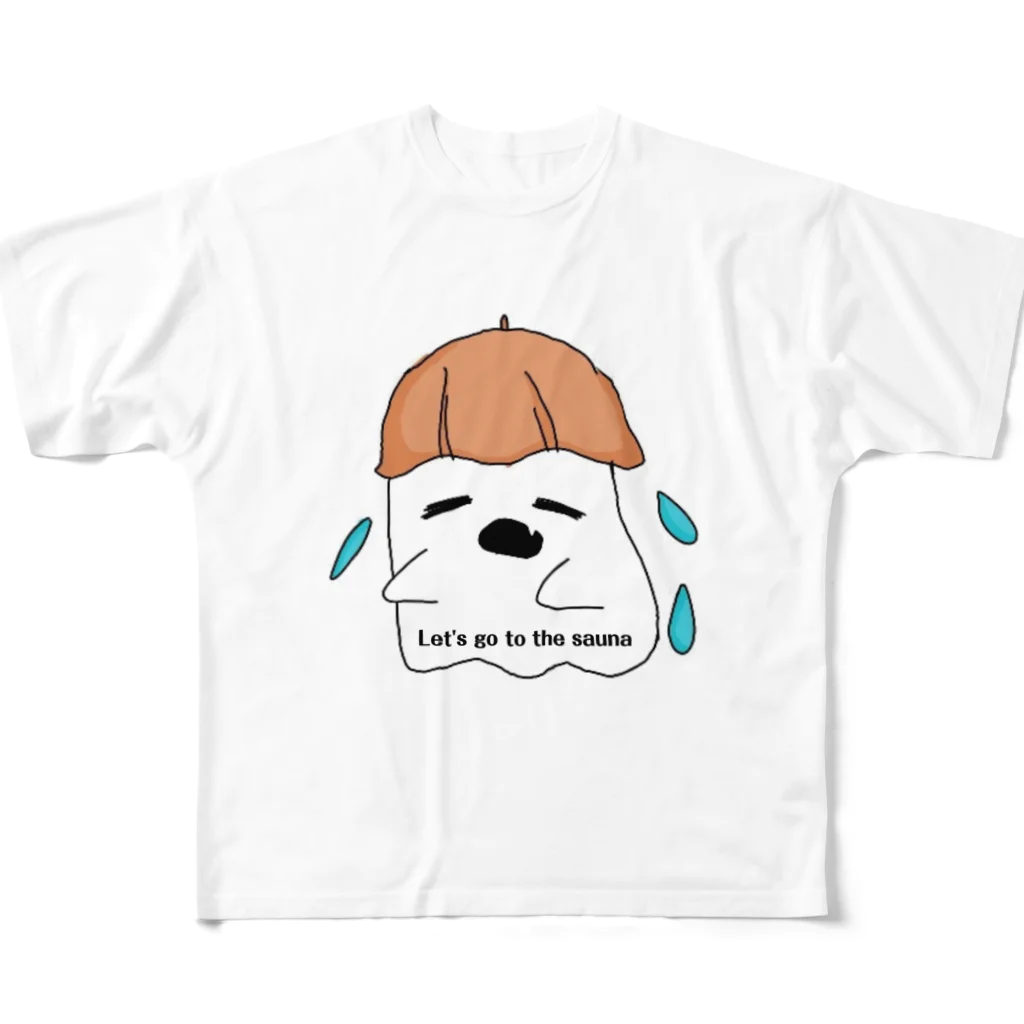 SAUNA-37のサウナーオバケ All-Over Print T-Shirt