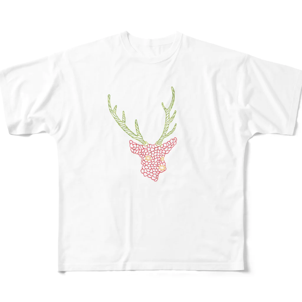 toejanssonのDeeR × strawberry All-Over Print T-Shirt