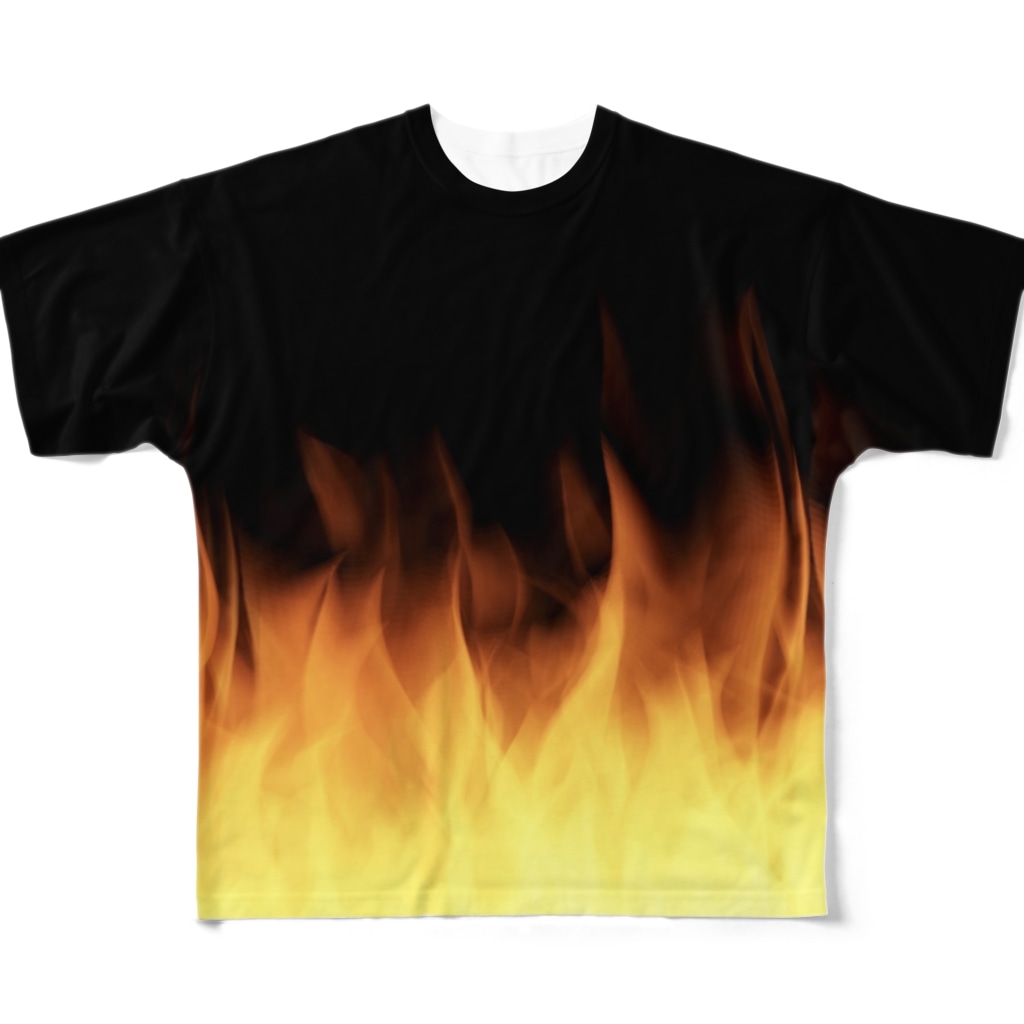 炎 デザインtシャツ All Over Print T Shirt By 薈collection Y Collection Suzuri
