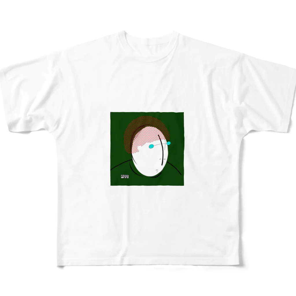 nakamachi ayakaのtamago フルグラフィックTシャツ