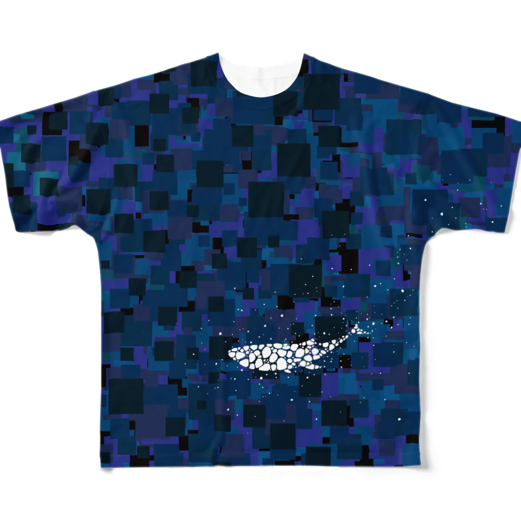 cuuyabowのシロナガスクジラ All-Over Print T-Shirt