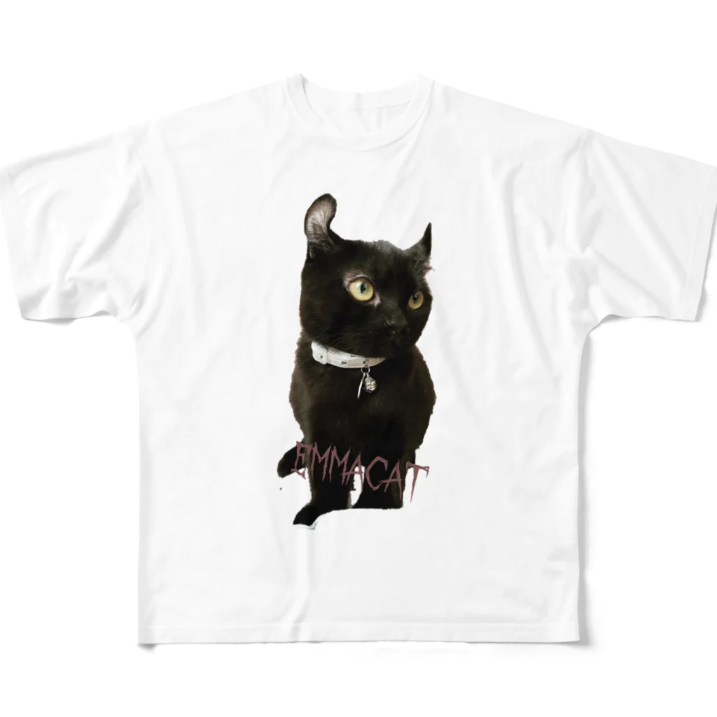 猫のEmmaのEmmacat フルグラフィックTシャツ