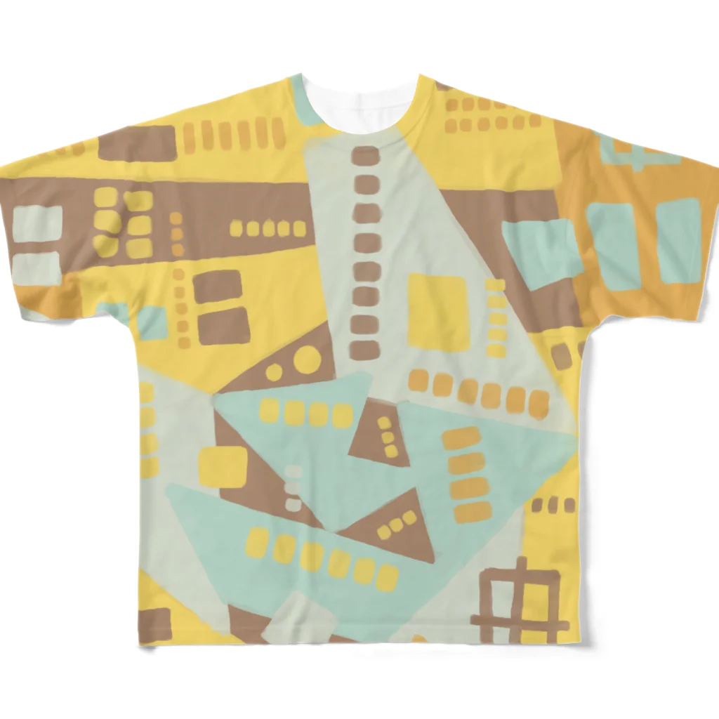 心癒される抽象画家/abaterNFTの★NEW!【心癒される抽象画オリジナルTシャツ#44】 フルグラフィックTシャツ
