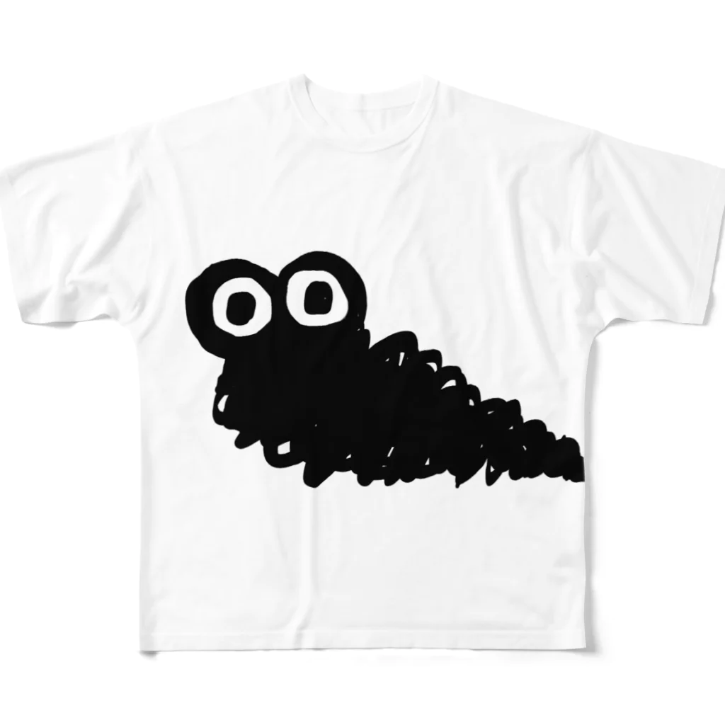 memecoのげじげじ フルグラフィックTシャツ