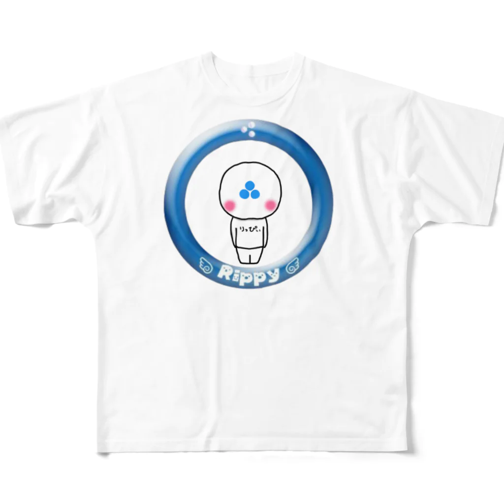ビケ＠BKF48 補欠のりっぴぃくん All-Over Print T-Shirt