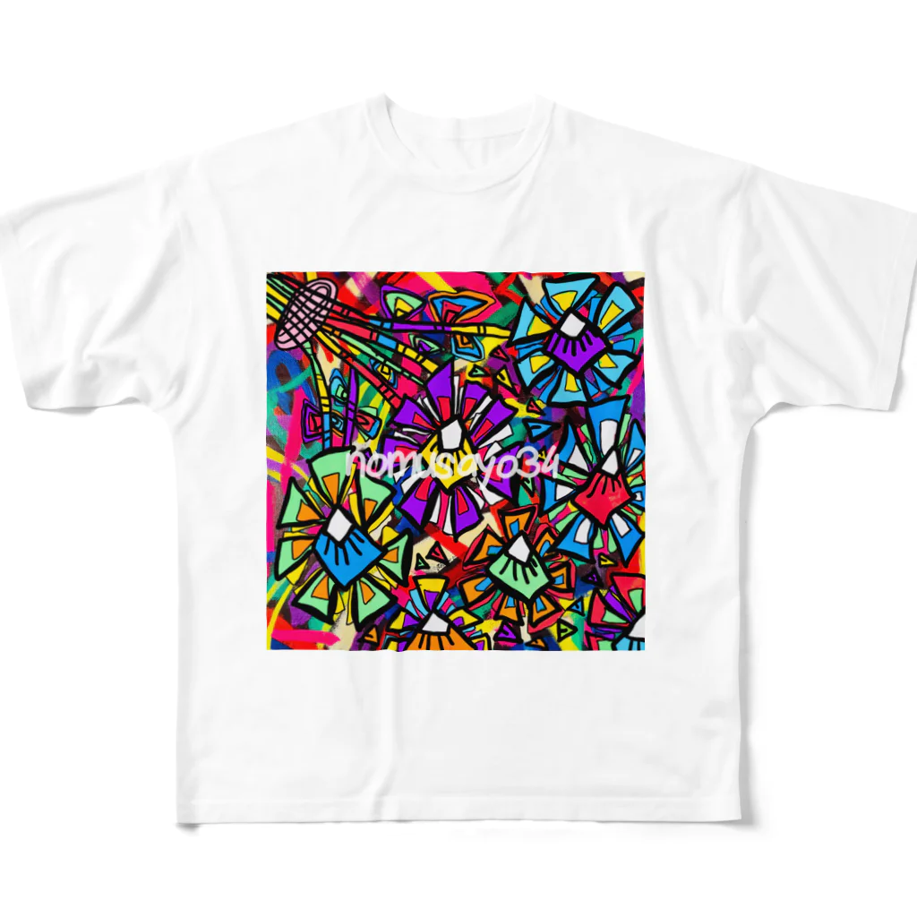 nomusayo34の花束 All-Over Print T-Shirt