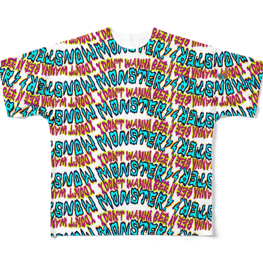 HACWYAHの怪物になりたくない！(リフレイン) All-Over Print T-Shirt