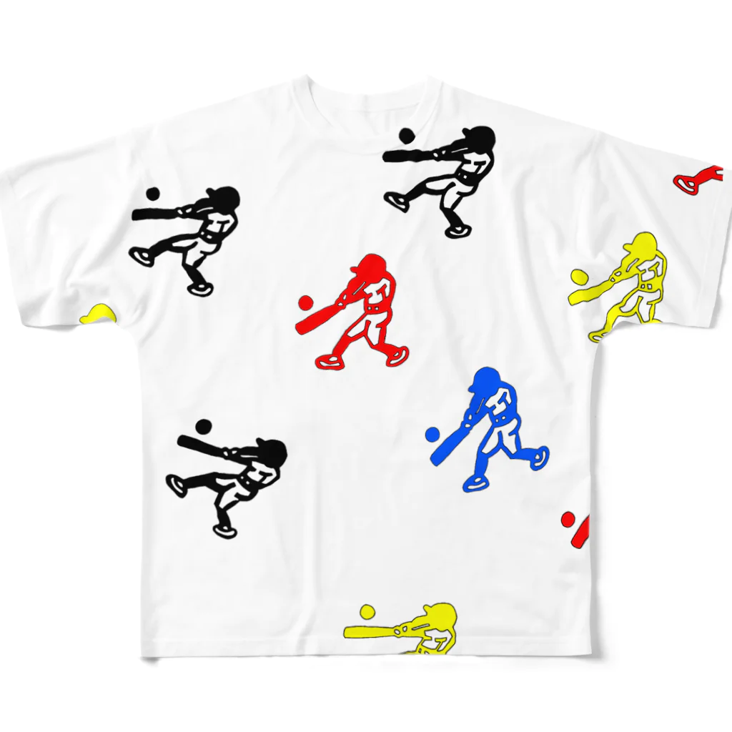 greetenの野球めいいっぱい 野球 All-Over Print T-Shirt