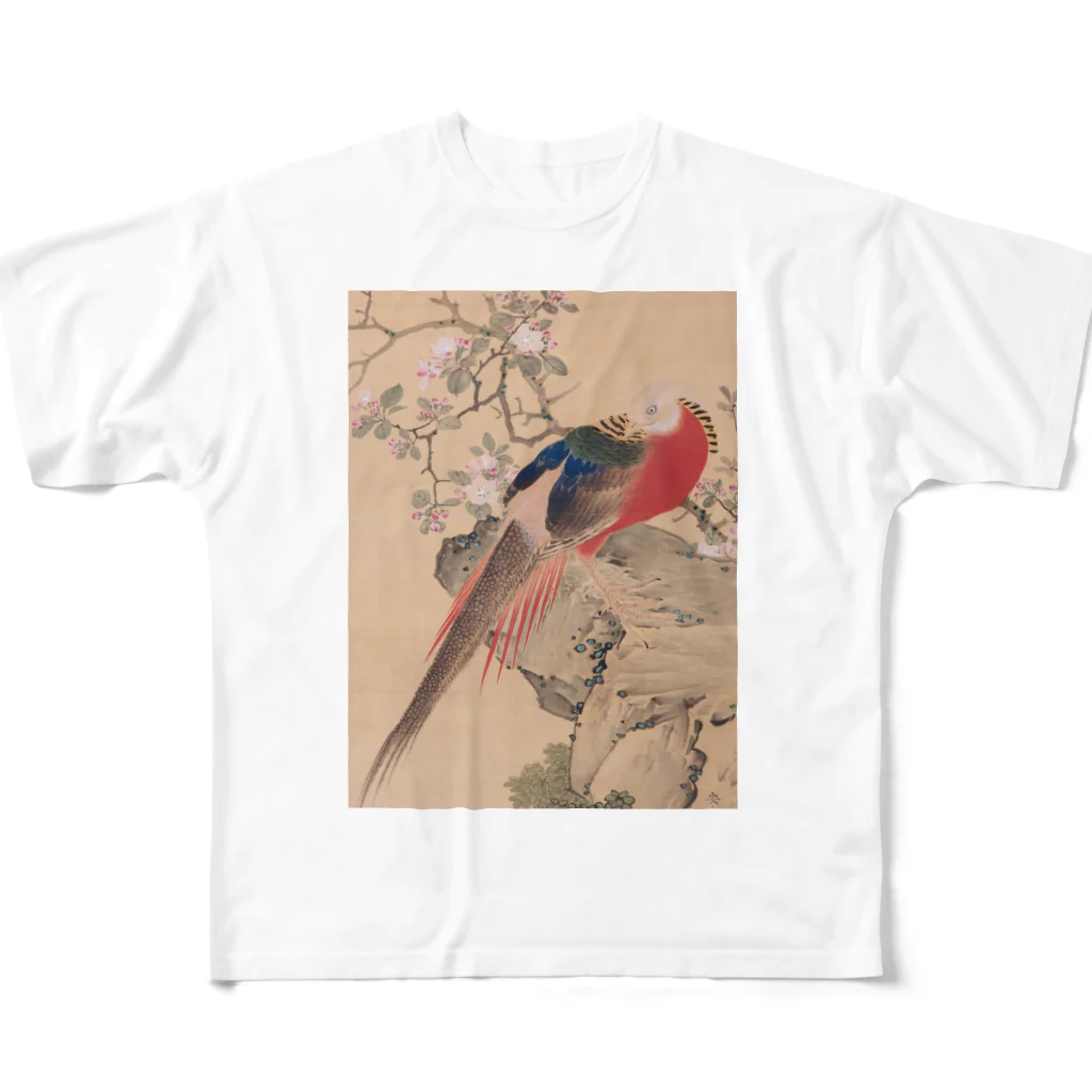 寿めでたや(ukiyoe)の浮世絵 UKIYOE 円山応挙；金鶏 フルグラフィックTシャツ