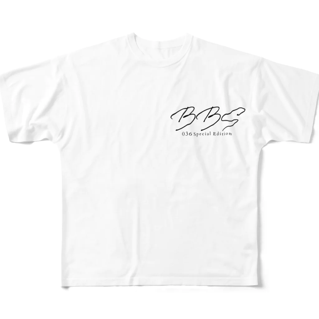 BirdieのBirdie Bagger Style 036special edition（ブラックロゴ） All-Over Print T-Shirt