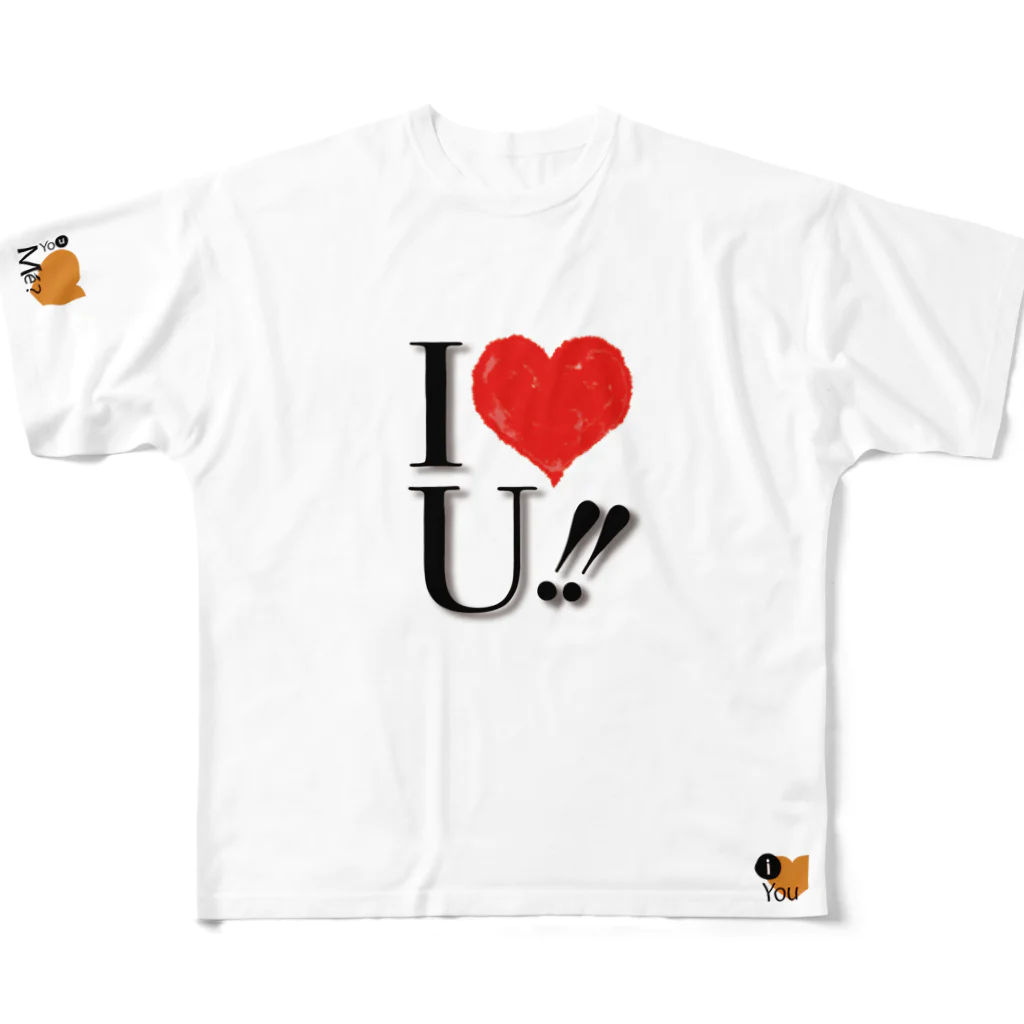  XXレーション・ショップの定番の新型「I love you」 All-Over Print T-Shirt