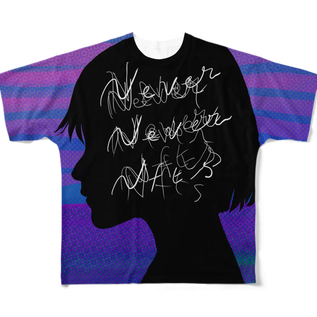 Goro IshihataのNever-Never-T フルグラフィックTシャツ