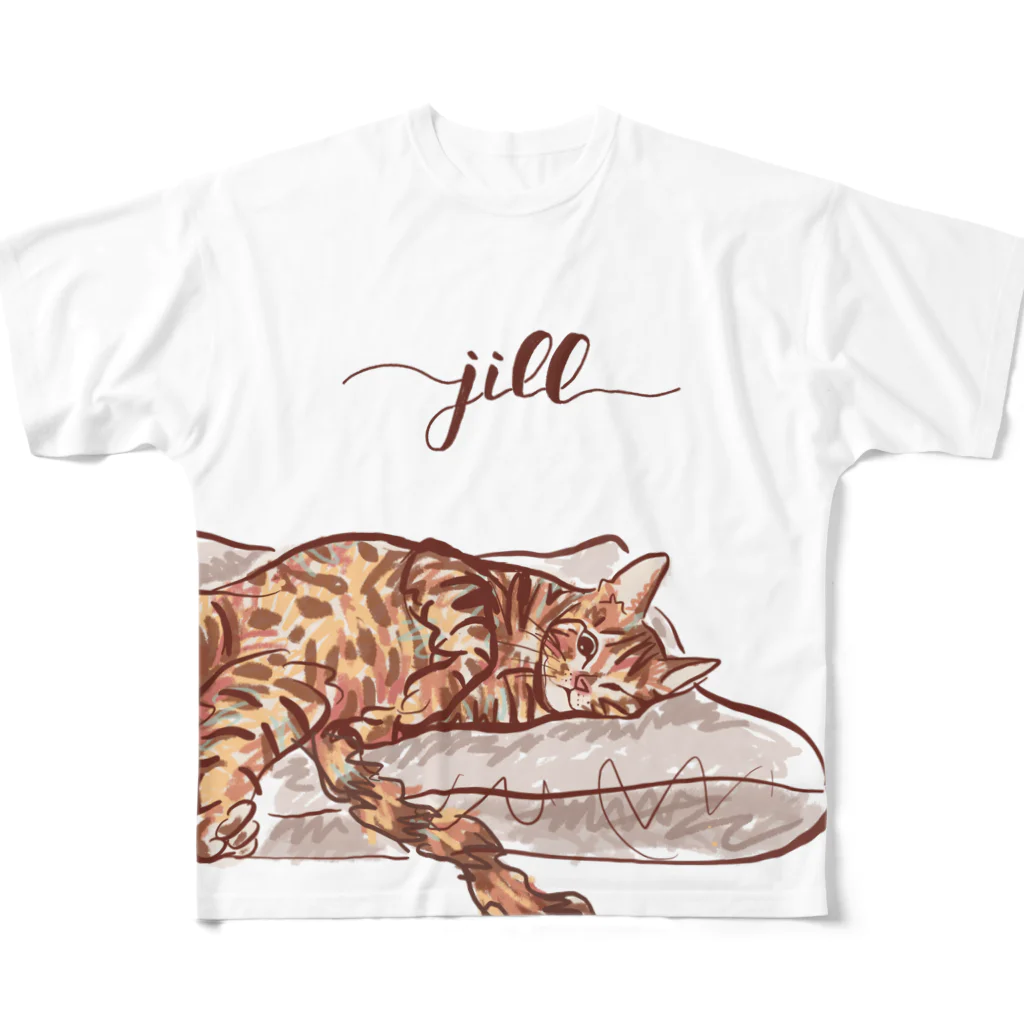 N-huluのベンガル猫のジルちゃん All-Over Print T-Shirt