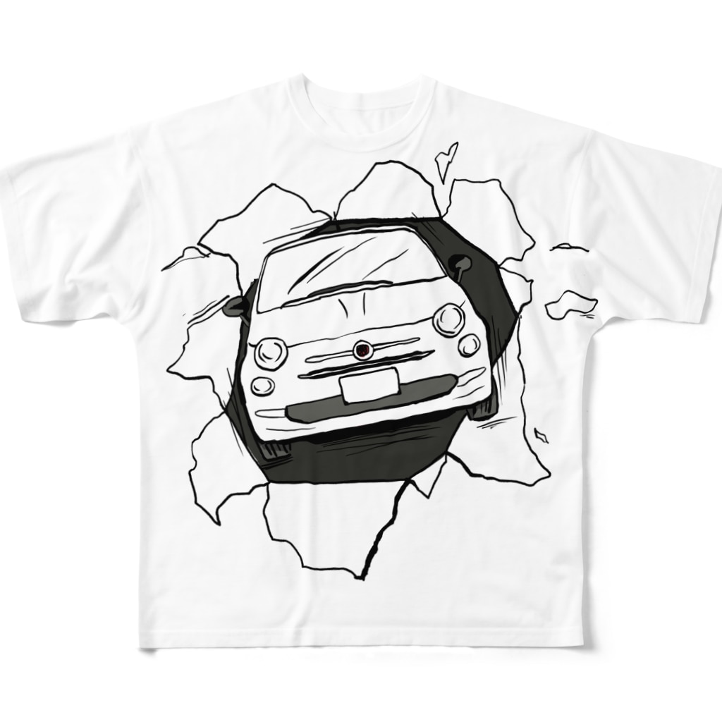 pandaticsのとびだすくるま！500！ All-Over Print T-Shirt