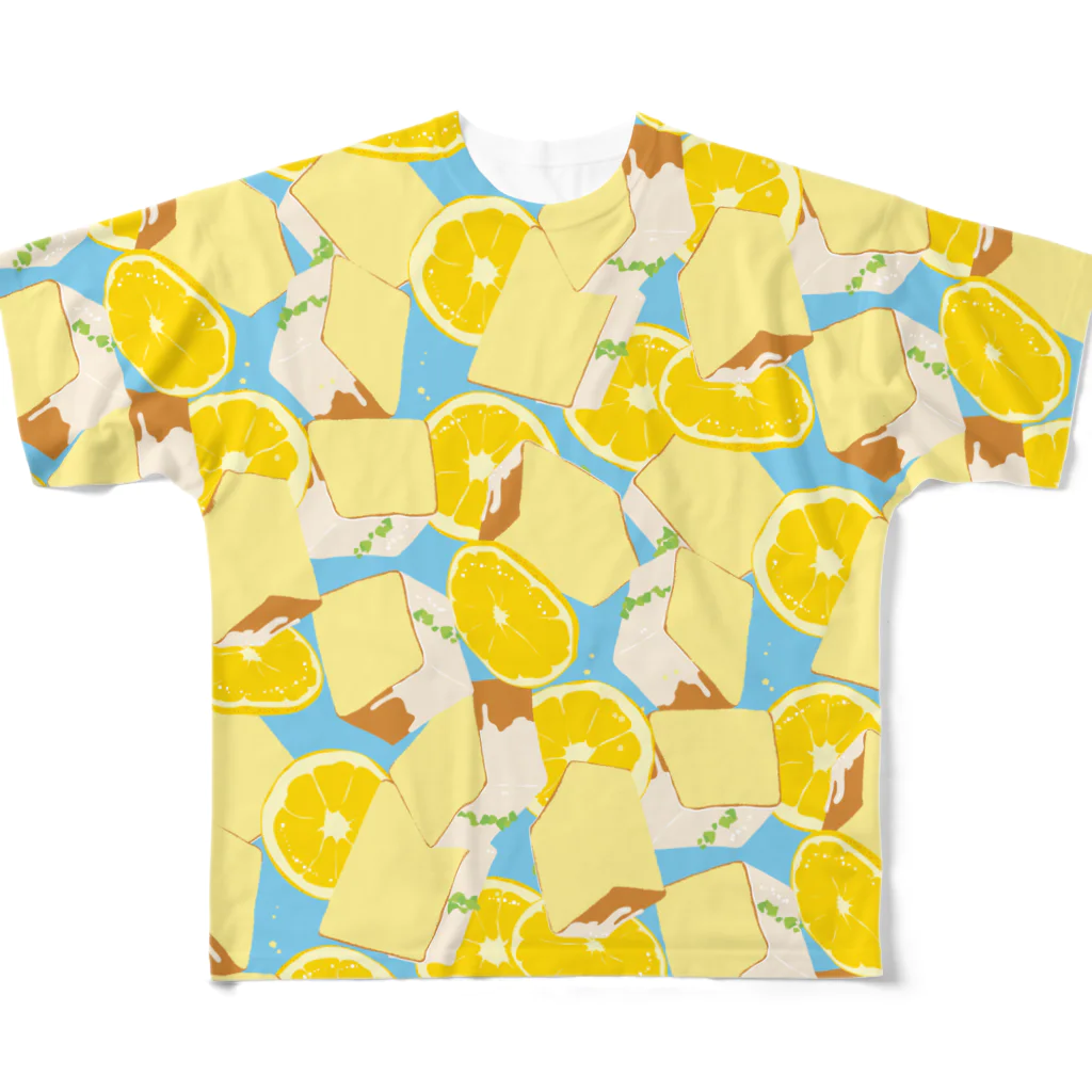 日下田のウィークエンドシトロン All-Over Print T-Shirt