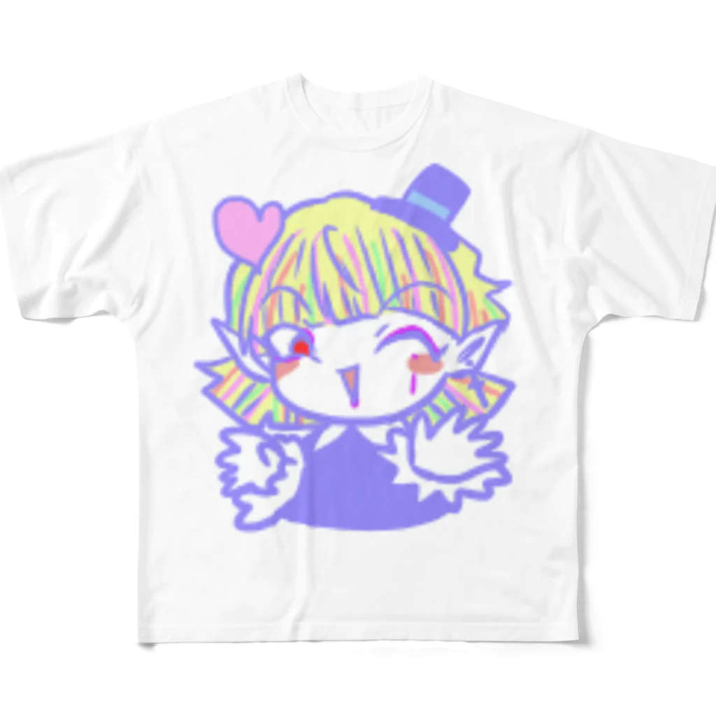 るーと｡:°ஐ*｡:°ʚ♥ɞ*｡:°ஐ*の【おちゃめな天使と過保護な悪魔】ソネット All-Over Print T-Shirt