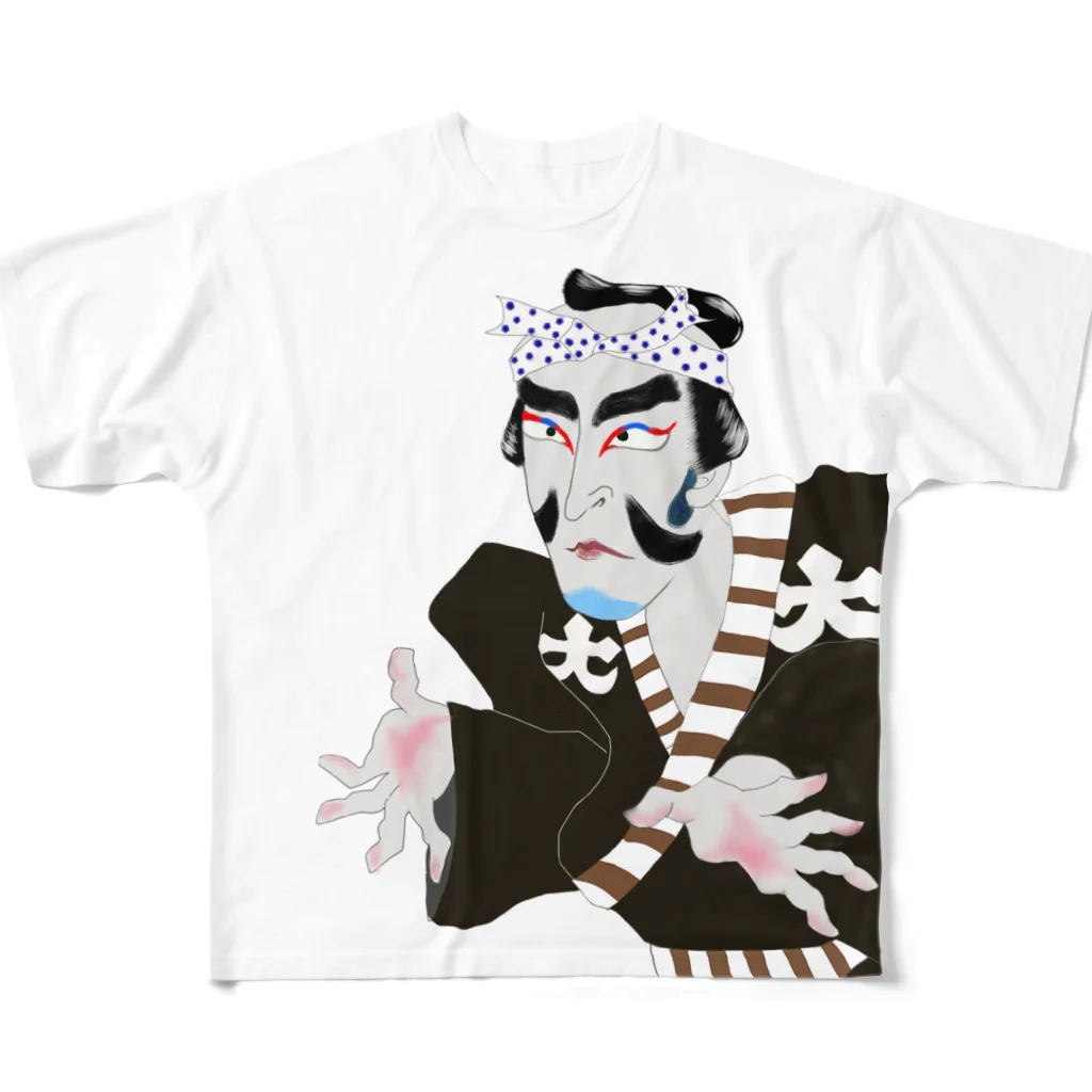 田町yaccosan dayoのお江戸yaccosan  All-Over Print T-Shirt